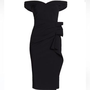 Chiara Boni La Petite Robe Off-the-Shoulder Midi Dress 10